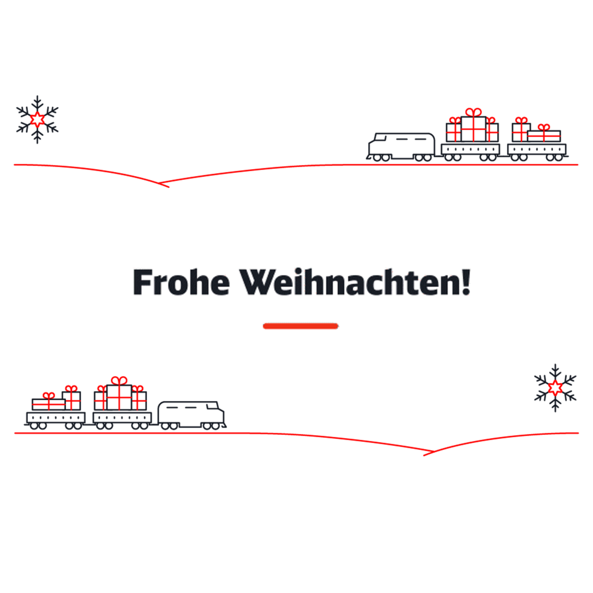 Das Bahnprojekt Mannheim–Karlsruhe wünscht frohe Weihnachten!